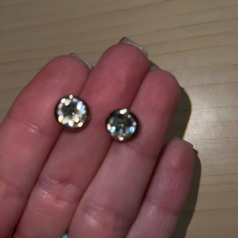 Michael Kors small silver stud earrings